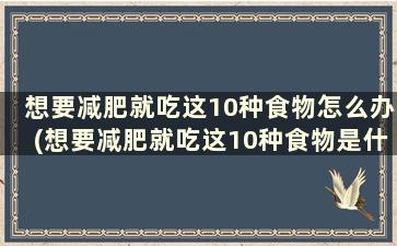 想要减肥就吃这10种食物怎么办(想要减肥就吃这10种食物是什么)