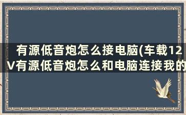 有源低音炮怎么接电脑(车载12V有源低音炮怎么和电脑连接我的音频输入是USB的)