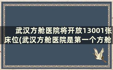 武汉方舱医院将开放13001张床位(武汉方舱医院是第一个方舱医院吗)