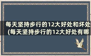 每天坚持步行的12大好处和坏处(每天坚持步行的12大好处有哪些)