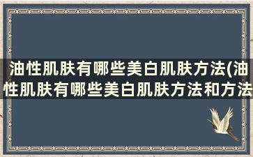 油性肌肤有哪些美白肌肤方法(油性肌肤有哪些美白肌肤方法和方法)