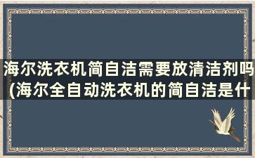 海尔洗衣机简自洁需要放清洁剂吗(海尔全自动洗衣机的简自洁是什么意思)