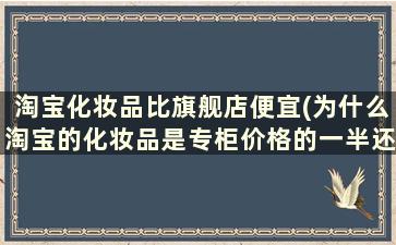 淘宝化妆品比旗舰店便宜(为什么淘宝的化妆品是专柜价格的一半还少)