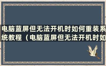 电脑蓝屏但无法开机时如何重装系统教程（电脑蓝屏但无法开机时如何重装系统）