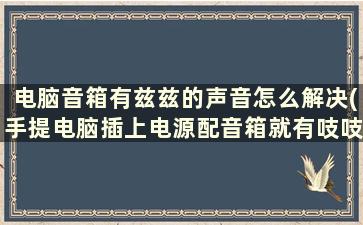 电脑音箱有兹兹的声音怎么解决(手提电脑插上电源配音箱就有吱吱声)