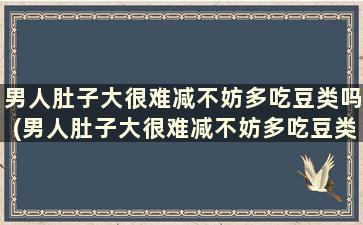 男人肚子大很难减不妨多吃豆类吗(男人肚子大很难减不妨多吃豆类可以吗)