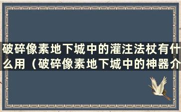 破碎像素地下城中的灌注法杖有什么用（破碎像素地下城中的神器介绍）