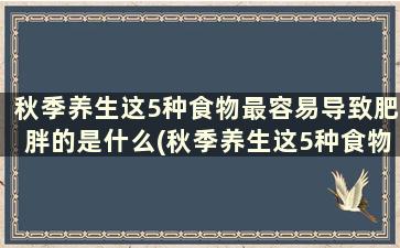 秋季养生这5种食物最容易导致肥胖的是什么(秋季养生这5种食物最容易导致肥胖的原因是)