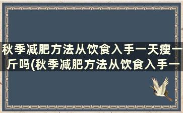 秋季减肥方法从饮食入手一天瘦一斤吗(秋季减肥方法从饮食入手一天瘦一斤可以吗)