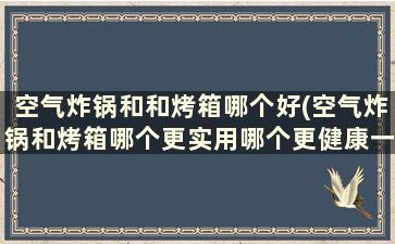 空气炸锅和和烤箱哪个好(空气炸锅和烤箱哪个更实用哪个更健康一些)