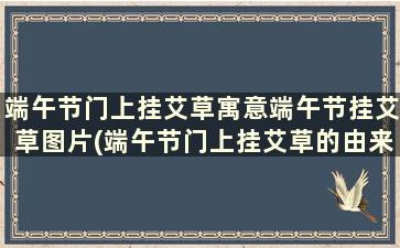 端午节门上挂艾草寓意端午节挂艾草图片(端午节门上挂艾草的由来)