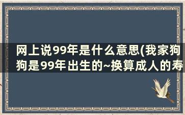 网上说99年是什么意思(我家狗狗是99年出生的~换算成人的寿命是多大了~~)