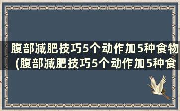 腹部减肥技巧5个动作加5种食物(腹部减肥技巧5个动作加5种食物是什么)