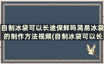 自制冰袋可以长途保鲜吗简易冰袋的制作方法视频(自制冰袋可以长途保鲜吗简易冰袋的制作方法是什么)