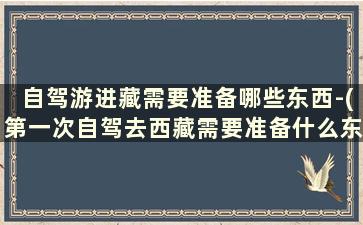 自驾游进藏需要准备哪些东西-(第一次自驾去西藏需要准备什么东西)