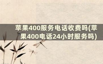 苹果400服务电话收费吗(苹果400电话24小时服务吗)