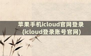 苹果手机icloud官网登录(icloud登录账号官网)