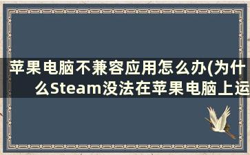 苹果电脑不兼容应用怎么办(为什么Steam没法在苹果电脑上运行了)