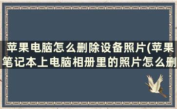 苹果电脑怎么删除设备照片(苹果笔记本上电脑相册里的照片怎么删除)