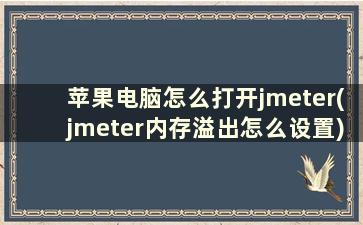 苹果电脑怎么打开jmeter(jmeter内存溢出怎么设置)