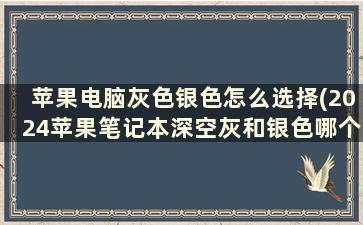 苹果电脑灰色银色怎么选择(2024苹果笔记本深空灰和银色哪个好看)