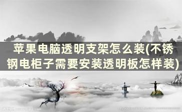 苹果电脑透明支架怎么装(不锈钢电柜子需要安装透明板怎样装)