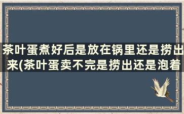 茶叶蛋煮好后是放在锅里还是捞出来(茶叶蛋卖不完是捞出还是泡着)