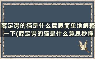 薛定谔的猫是什么意思简单地解释一下(薛定谔的猫是什么意思秒懂百科)