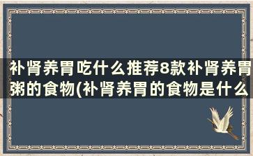 补肾养胃吃什么推荐8款补肾养胃粥的食物(补肾养胃的食物是什么)