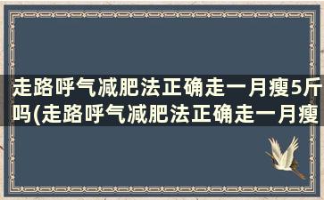 走路呼气减肥法正确走一月瘦5斤吗(走路呼气减肥法正确走一月瘦5斤可以吗)