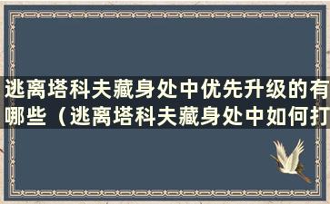 逃离塔科夫藏身处中优先升级的有哪些（逃离塔科夫藏身处中如何打开仓库）