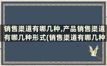 销售渠道有哪几种,产品销售渠道有哪几种形式(销售渠道有哪几种,产品销售渠道有哪几种)