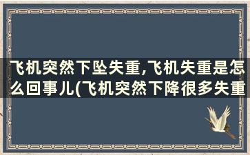 飞机突然下坠失重,飞机失重是怎么回事儿(飞机突然下降很多失重)