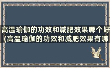 高温瑜伽的功效和减肥效果哪个好(高温瑜伽的功效和减肥效果有哪些)