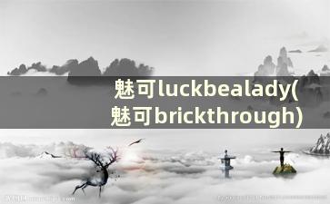 魅可luckbealady(魅可brickthrough)